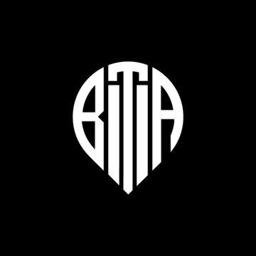 BTA letter logo design on black background. 
BTA circle letter logo design with ellipse shape.
BTA creative initials letter logo concept.BTA logo vector. 
