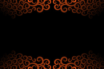 Beautiful colour design  OF classic and traditional batik ethnic flower floral and leaf frame  for wallpaper background ads or presentation template