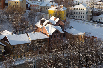 Pochaina - cultural and business district in central of Nizhniy Novgorod, Russia