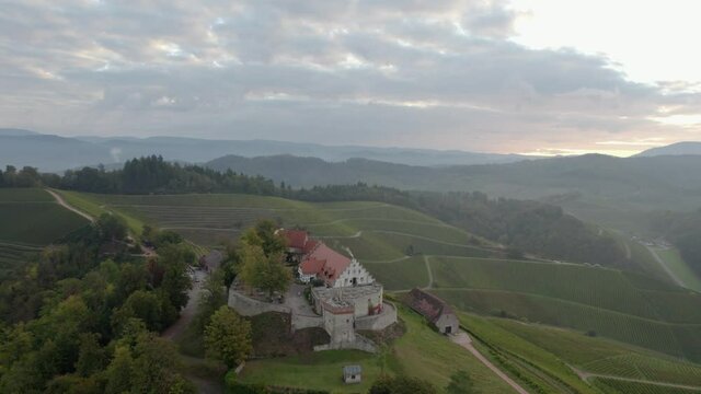 Orbit Around Staufenberg Castle, Durbach. Germany