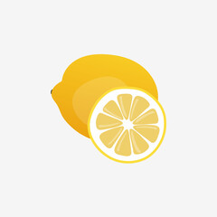 Fresh lemon icon vector illustrations eps 10