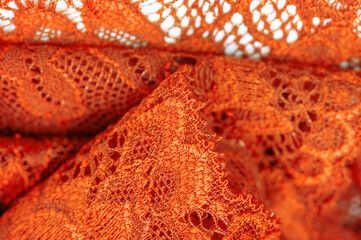 Yellow lace. Elastic fashionable textile jacquard lace. Decorative item for sexy lingerie. elastic tapes. Home decor. Texture for your design. background. template.