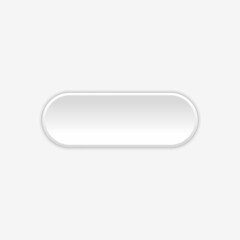 white volumetric button in neomorphism, neumorphism style. Designed for websites, mobile apps and other developers. Vector illustration
