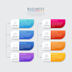 Vector illustration, infographics design, template, marketing, information, with 6 options or steps