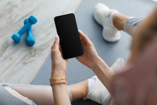 Mobile app for active sports and workout at home, covid-19 pandemic and free time