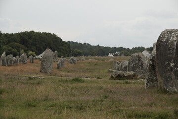 stone cross in the field