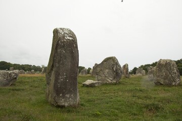 stone cross in the field