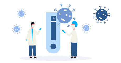 Coronavirus PCR versus Rapid Test concept