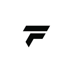 Initials F logo design. Initial Letter Logo.