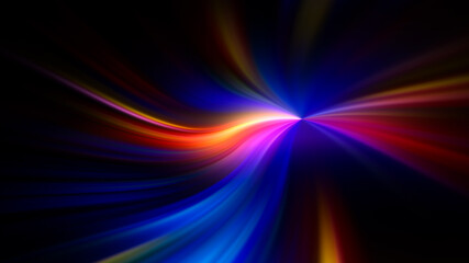 Abstract background red blue ink blur speed exposure lines motion
