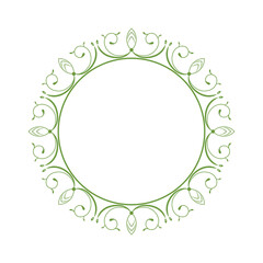 green monogram frame