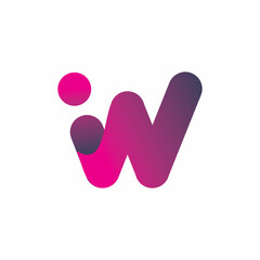 initial w letter logo design