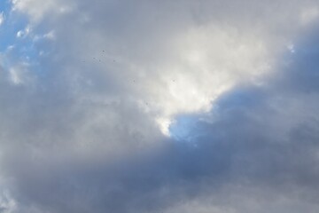 blue sky with clouds