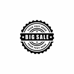 Big sale stamp seal icon vector illustration