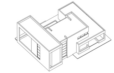 sketch of house