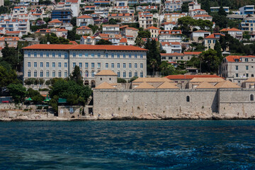 View of the old landmark Dubrovnik old town, Croatia, Adriatic coast
