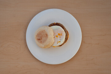 egg and sausage muffin