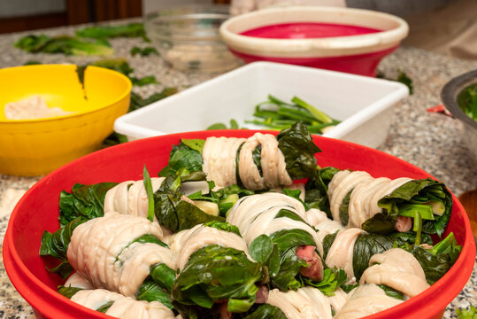 Preparazione delle mazzarelle teramane
