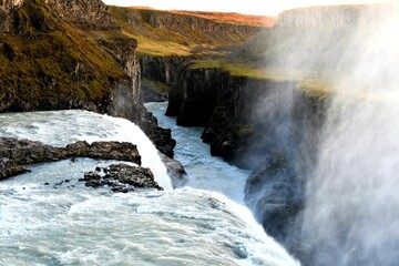 Gullfoss Falls in Iceland 