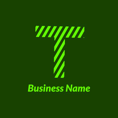 Letter T Strip for Business Logo Design 