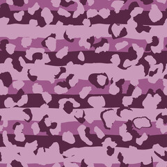 Leopard stripes seamless pattern. Animal striped wallpaper. Abstract cheetah background.