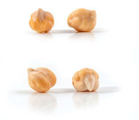 Chickpea or chick pea Cicer arietinum annual legume for cooking hummus. Garbanzo beans seeds for nutrient-dense healthy vegetarian food