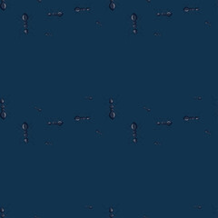 Ants seamless pattern. Insects on colorful background. Vector illustration for textile