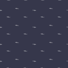 White shark seamless pattern in scandinavian style. Marine animals background. Vector illustration for children funny textile.