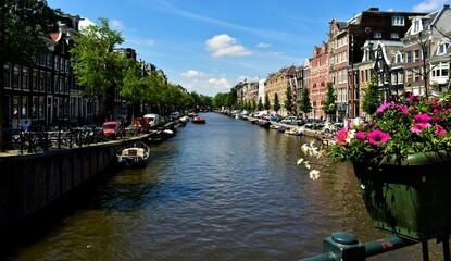 Amsterdam canal scenery
