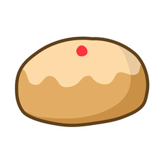 Bread with jam icon. Suitable to use for bakery, food menu, online shop, pastry, restaurant, cafe, etc. 100% vector icon.