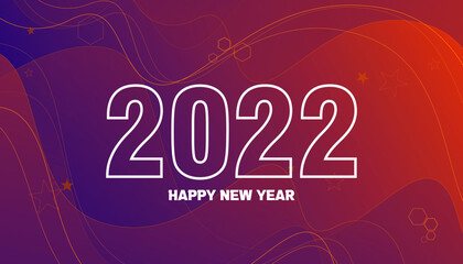 2022. 2022 Background. Happy new year 2022. 2022 Vector design illustration. 2022 number design template for calendars, posters, banners, greeting cards, and backgrounds.