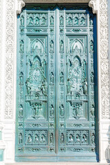 Entrance door of Cathedral, Ornamental door.