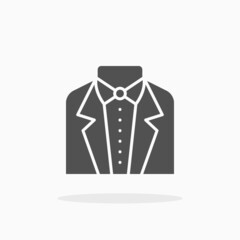 Tuxedo icon. Solid or glyph style.