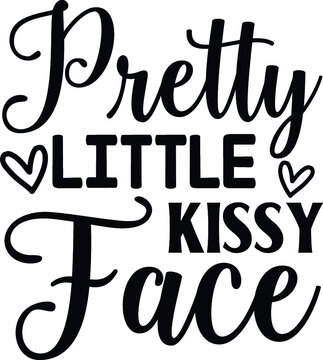 Pretty Little Kissy Face Vector Arts