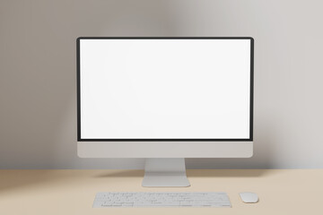 monitor blank screen mockup