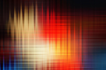 Abstract futuristic background for design and web use. Multi-colored blurred spots on a black background.
