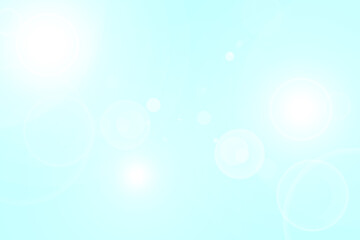 abstract glare background on turquoise background