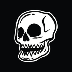 skull,hand drawn illustrations.for the design of clothes,jackets,posters,stickers,souvenirs etc.