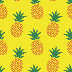 vector seamless pineapple pattern