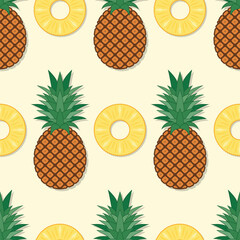 vector seamless pineapple pattern