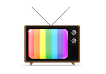 Old vintage tv