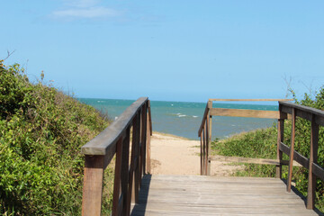 Obraz premium deque praia