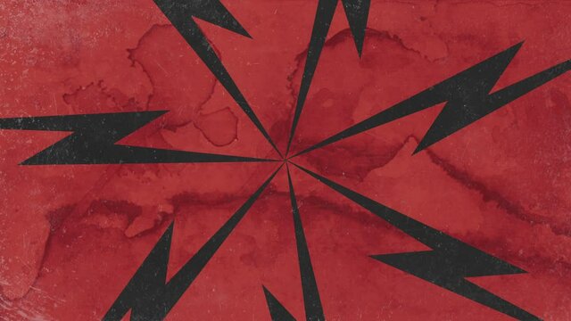 Black thunderbolts pattern with grunge texture, abstract grunge, hipster and retro style background