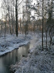 river in winter