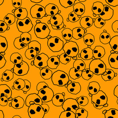 Halloween celebration seamless pattern