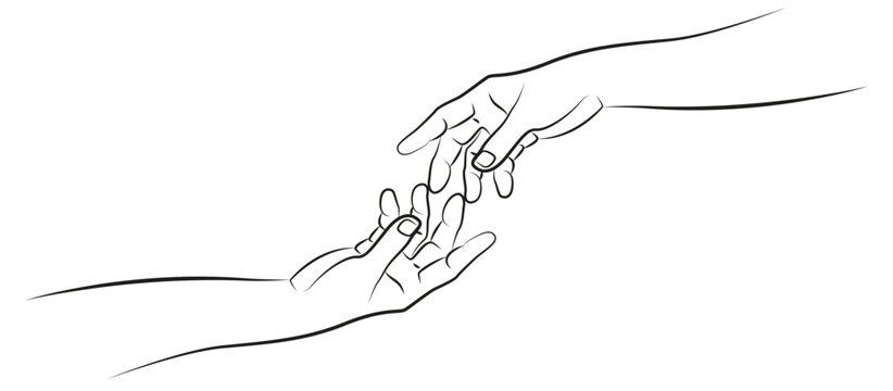 Group Of Young Children Holding Hands Continuous One Line Drawing.  Kindergarten Friendships Concept. Happy Cute Kids In Unity. Royalty Free  SVG, Cliparts, Vectors, and Stock Illustration. Image 158399676.