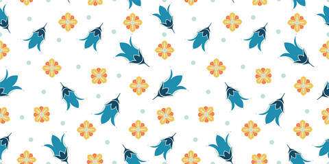 Seamless Floral Pattern in vector