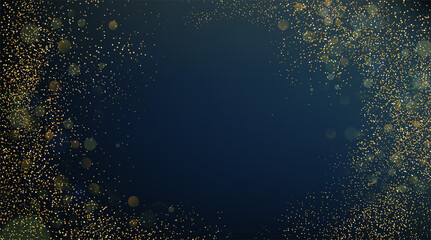 Holiday Abstract shiny color gold bokeh and glitter