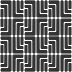 Abstract seamless vector tiled rectangles pattern. Geometric shapes ornament. Repeating tiles, filled shapes. Black and white vector background.