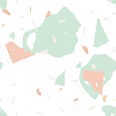 Terrazzo seamless pattern. Earthy  minimalistic